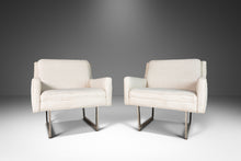 Load image into Gallery viewer, Set of Two (2) Mid Century Modern Lounge Chairs Set on Chrome Bases by Patrician Furniture Co., USA, c. 1960s-ABT Modern
