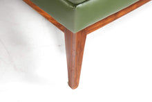 Load image into Gallery viewer, Set of Two (2) Mid Century Modern Slipper Chairs in Green Vinyl and Walnut-ABT Modern
