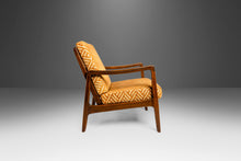 Load image into Gallery viewer, Set of Two (2) Model 109 Lounge Chairs by Ole Wanscher for John Stuart in Solid Walnut in Original Fabric, USA, c. 1956-ABT Modern
