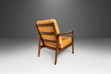 Load image into Gallery viewer, Set of Two (2) Model 109 Lounge Chairs by Ole Wanscher for John Stuart in Solid Walnut in Original Fabric, USA, c. 1956-ABT Modern
