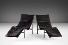 Load image into Gallery viewer, Set of Two (2) Modern &quot;Skye&quot; Leather Chaise Lounge Chairs by Tord Björklund, Sweden, c. 1970&#39;s-ABT Modern
