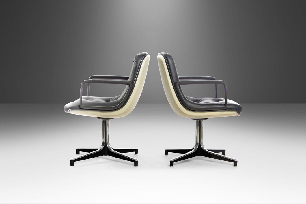 Set of Two (2) Office Chairs After Charles Pollock, c. 1960s-ABT Modern