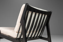 Load image into Gallery viewer, Set of Two (2) Rare Ebonized Lounge Chairs in Bouclé by Ib Kofod Larsen for Selig, Denmark, c. 1950&#39;s-ABT Modern
