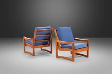 Load image into Gallery viewer, Set of Two (2) Solid Teak Danish Modern Lounge Chairs, c. 1980&#39;s-ABT Modern
