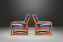 Load image into Gallery viewer, Set of Two (2) Solid Teak Danish Modern Lounge Chairs, c. 1980&#39;s-ABT Modern
