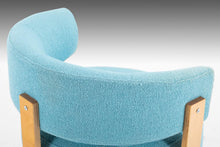 Load image into Gallery viewer, Set of Two (2) Swedish Modern Ikea Swivel Chairs in Birch and Original Turquoise Knit Fabric-ABT Modern
