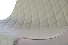 Load image into Gallery viewer, Set of Two Scoop Chairs in Cream Quilted Vinyl Attributed to Milo Baughman-ABT Modern
