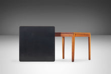 Load image into Gallery viewer, Set of Two (w) Kipp Stewart &amp; Stewart MacDougall for Drexel Declaration Walnut Side Tables w/ Black Laminate Tops, 1950s-ABT Modern
