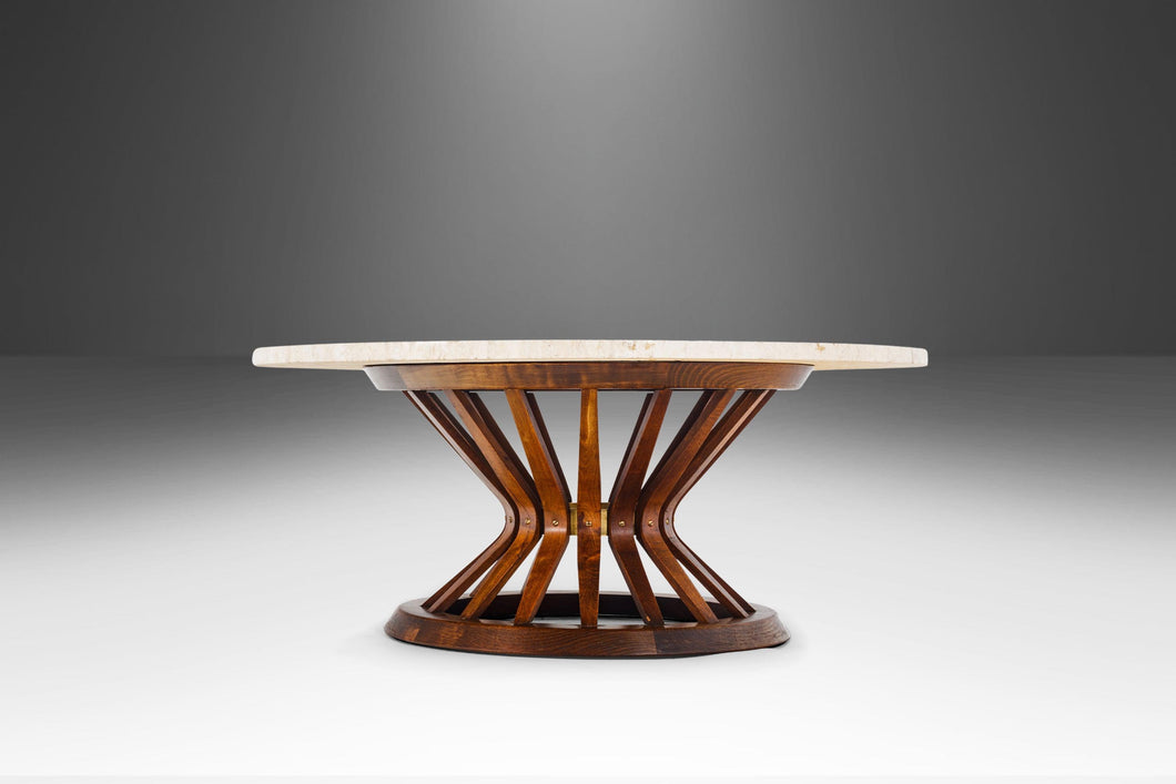 Sheaf of Wheat Marble Top Cocktail / Coffee Table by Edward Wormley for Dunbar, USA, c. 1960's-ABT Modern