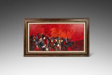 Load image into Gallery viewer, Signed Abstract Expressionist Oil Painting by John Kinnear, Canada, c. 1970-ABT Modern
