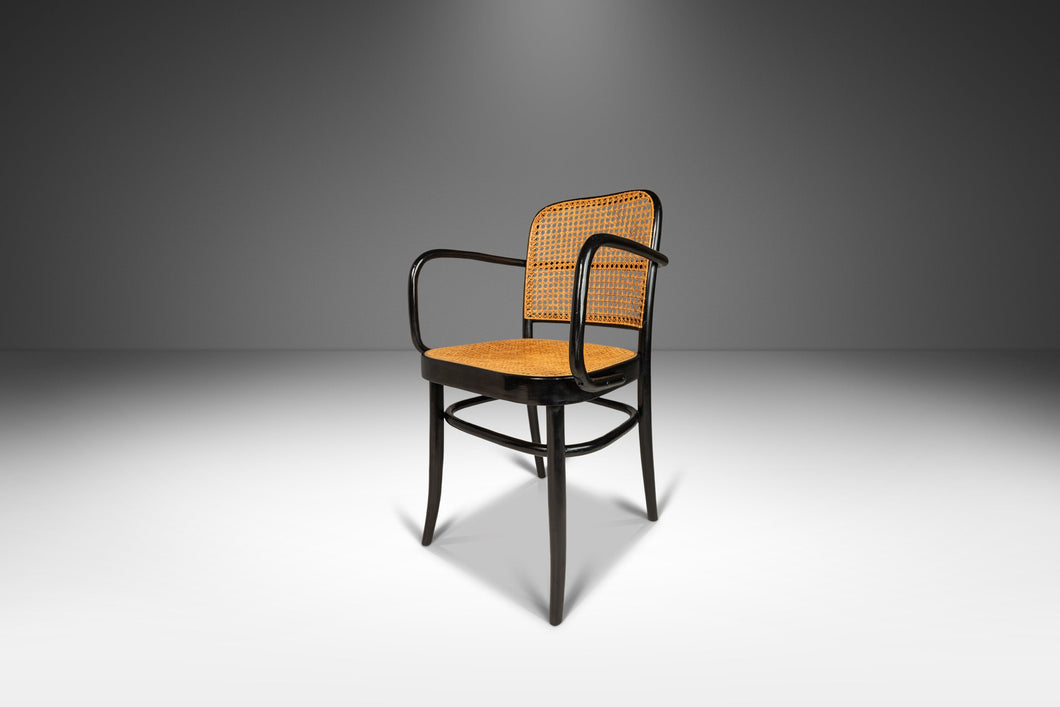 Single Bentwood Prague Model 811 Dining Chair by Josef Frank Josef Hoffmann for Stendig with Original Cane Seat & Back, Poland, c. 1960s-ABT Modern