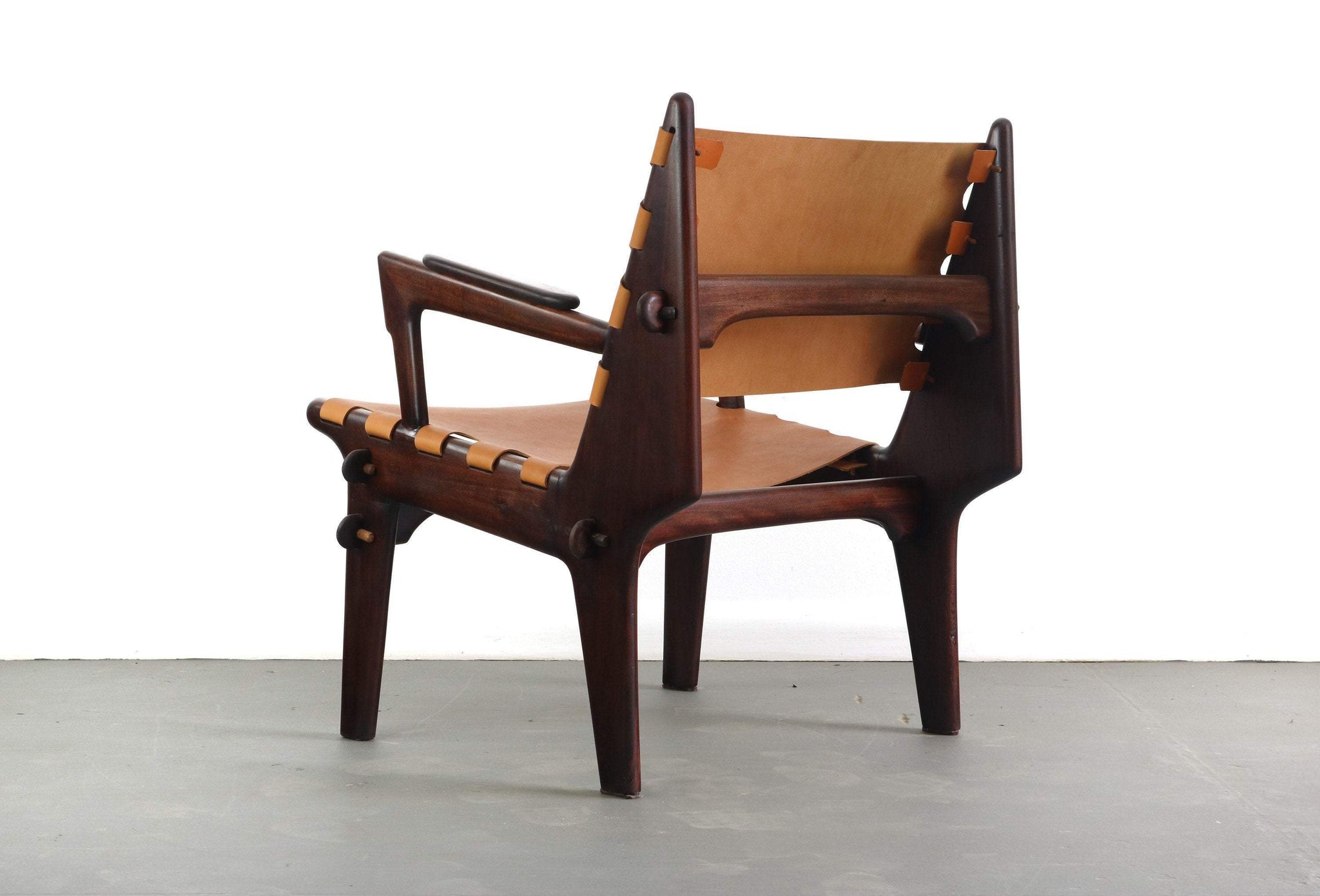 Single Lounge Chair by Angel Pazmino, 1960s Mid-Century Modern Rosewoo