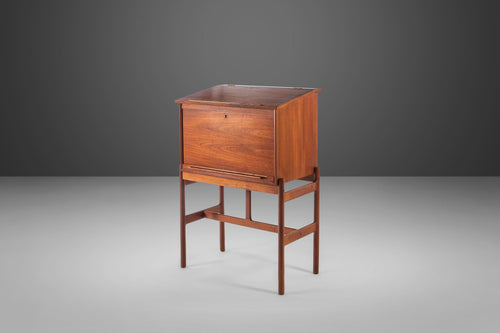 Sophisticated Secretary Desk in Teak by Arne Wahl Iversen for Vinde Mobelfabrik, Denmark, c. 1960's-ABT Modern