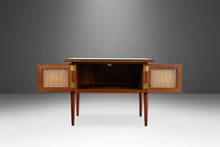 Load image into Gallery viewer, Square End Table / Coffee Table in Cane and Walnut by Jack Cartwright for Founders, USA, c. 1960&#39;s-ABT Modern
