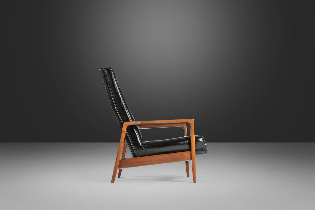 Stately High Back Lounge Chair Attributed to Milo Baughman, USA, c. 1950's-ABT Modern