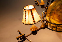 Load image into Gallery viewer, Substantial Brass Vintage Globe / Compass Chandelier by Maitland-Smith, c. 1980s-ABT Modern
