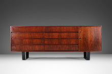 Load image into Gallery viewer, Substantial Mid Century Modern Credenza / Sideboard / Long Dresser on an Angular Steel Base, c. 1970s-ABT Modern
