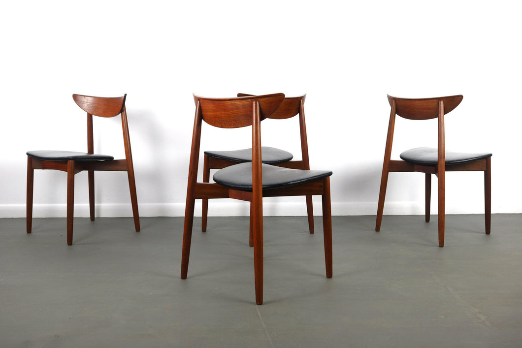 Teak Dining Chairs by Harry Ostergaard for Randers Mobelfabrik-ABT Modern