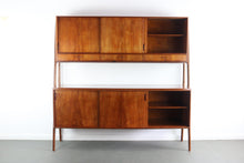 Load image into Gallery viewer, Two Tier Mid Century Modern Sideboard Credenza Hutch In Teak and Oak by Randers Mobelfabrik-ABT Modern
