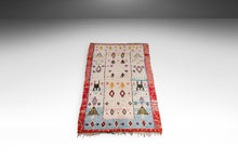 Load image into Gallery viewer, Vintage Boucherouite Moroccan Hand-Woven Carpet Rug, Morocco, c. 1960&#39;s-ABT Modern
