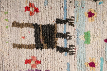 Load image into Gallery viewer, Vintage Boucherouite Moroccan Hand-Woven Carpet Rug, Morocco, c. 1960&#39;s-ABT Modern
