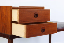Load image into Gallery viewer, Vintage Danish Mid-Century Modern Teak and Rosewood Telephone Bench / Entry Way Console-ABT Modern

