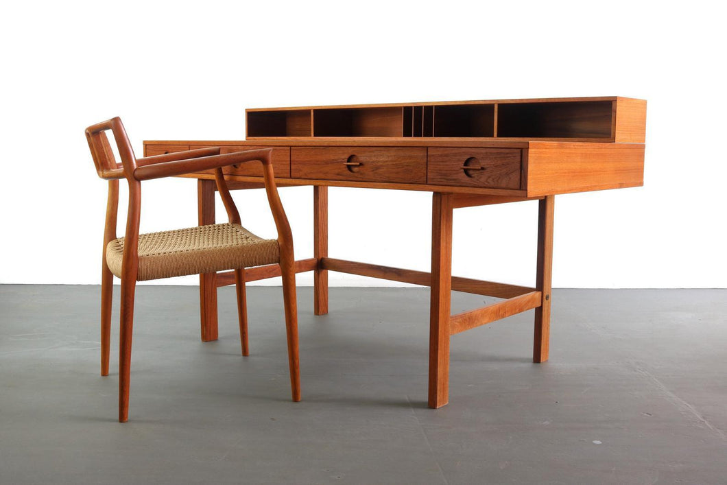 Vintage Danish Teak Desk by Jens Quistgaard for Lovig Dansk, 1960s-ABT Modern