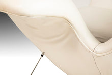 Load image into Gallery viewer, Vintage Dialogue Wing Lounge Chair by HBF in White Leather, c. 1990&#39;s-ABT Modern
