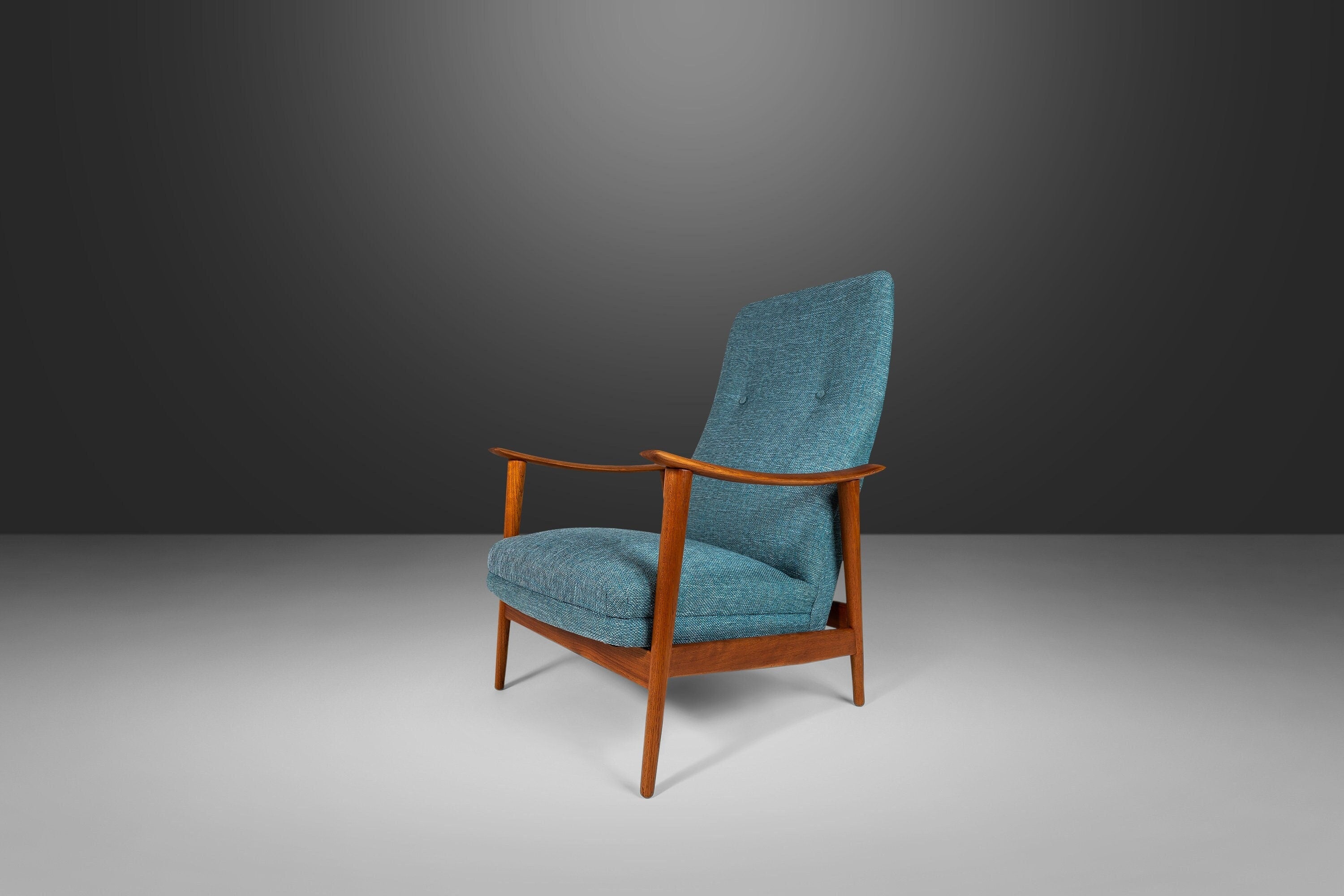 Vintage Scandinavian Highback Lounge Chair in Teak by Arnt Lande for S
