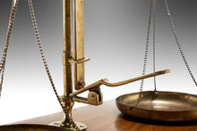 Load image into Gallery viewer, Vintage Table Top Apothecary Scale in Walnut &amp; Brass, c. 1940&#39;s-ABT Modern
