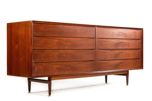 Weekly Rental (Bergamin & Gomide) - Arne Vodder Large Eight-Drawer Dresser/Credenza Designed by Arne Vodder for Sibast, Denmark-ABT Modern