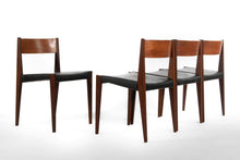 Load image into Gallery viewer, Weekly Rental (Simoes De Assis) - Set of 4 Cado PIA Danish Modern Dining Chairs in Black-ABT Modern
